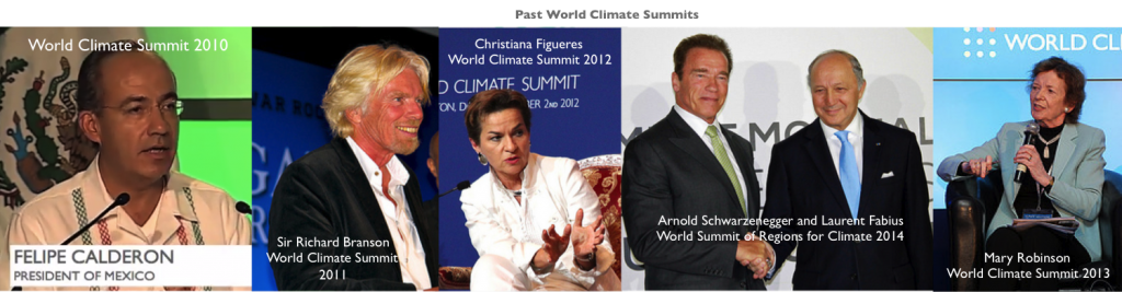 World Climate Summit past speakers
